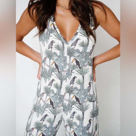 MONUIT MSRP $74 Patricia Jumpsuit Shade Cloud Nine Womens Size 2XL - Picture 5 of 12